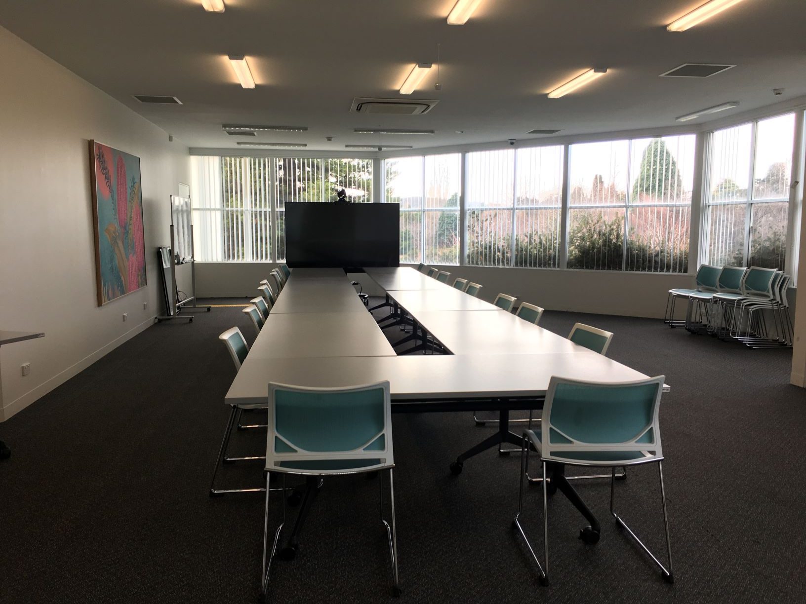 Banksia Room boardroom seating